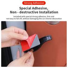 1/2pcs Car Umbrella Storage Clip With Strong Adhesive Backing, Umbrella Storage Holder, Car Interior Trunk Organizer, Car Mount, Hook Clip, Dual-Purpose Household Storage Card Holder. - Time Umbrella Clip - View 6