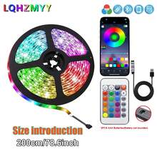 24-Key Bluetooth Controller 5050RGB Adhesive LED Soft Light Strip TV Background Ambient Light Bar USB Interface - Multicolor - View 17