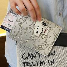 Snoopy 卡通護照套 多格旅行文件收納夾 多功能便攜卡夾 附現金與銀行卡槽 - 彩色 - 查看 8