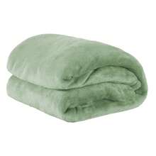 Microfiber Fleece Blanket, 180 Thread Count, Ultra Soft, 1 Piece, Velvety Touch, Single, Double, Queen - 薄荷綠 - 查看 3