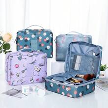 1pc Dual-Layer Waterproof Handbag With Hook, Separate Dry & Wet Compartments, Multi-Functional PU Leather Large Capacity Cosmetic Organizer Bag, Suitable For Travel, Bedroom, Hiking, Bathroom And More Scenarios - View 2