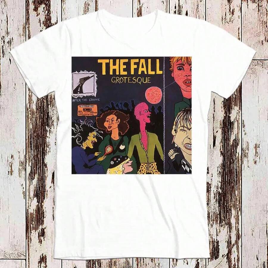 Camiseta The Fall Grotesque, Regalo de Meme, Camiseta Divertida Vintage Unisex, para Gamers, Películas de Culto, Música, para Hombres y Mujeres Adultos, Camiseta 8028 - Blanco - View 1