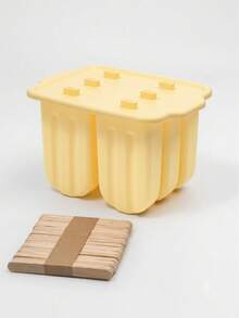 12 Peças Forma de Gelo de Silicone, Fabricante de Picolé, Forma de Picolé DIY com 50 Palitos de Picolé - molde de gelo - Visão 19