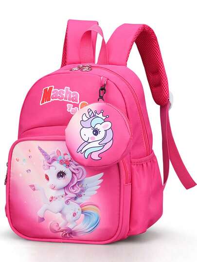 New Unisex Unicorn Backpack, Lightweight And Comfortable, Suitable For Daily Travel And School Use.