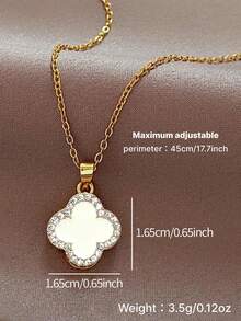 Fashionable Petite Fragrance Necklace, Luxury Choker Necklace, Suitable For Daily Wear, Vacation, Dates And Other Occasions, Also A Delicate Small Gift - Flower-shaped Pendant Necklace - View 2