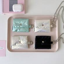 Minimalist Anti-Drop Earphone Case, Korean Style Student Portable Bluetooth Earphone Storage Bag, Mini Compact Coin Purse - Multicolor - View 5