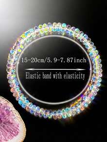 1pc Menopause Adjustable Bracelet, Elastic Cord Jewelry, Helps Maintain Emotional Balance - Multicolor - View 2