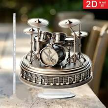 Decoración de batería acrílica 2D, adorno de escritorio con tema musical, recuerdo coleccionable para bateristas - A - Ver 6