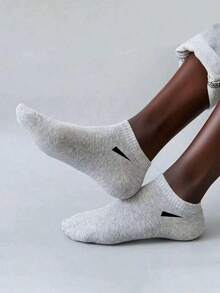 30/15/12/9/1 pares de calcetines, calcetines deportivos, calcetines cortos blancos/negros/grises, calcetines invisibles, de unicolor y estilo minimalista, adecuados para uso diario casual, regalo de Navidad - Multicolor - Ver 7