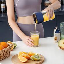 1500mAh Rechargeable Mini Juicer Cup, Multi-Function Mini Blender Cup Large Capacity Juicer, Portable Wireless Blender Suitable For Sports, Travel, Home Use, 40W Power - Below 0.5L - View 12