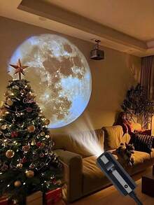 1pc USB Projector Light, Mini Planet Projector, Creative Decorative Night Light, Multiple Planet Slide Modes, 360° Rotation, Suitable For Home, Bedroom, Ceiling, Game Room, Desk, Photography Background, Birthday And Holiday Decoration - Warm white light - View 4