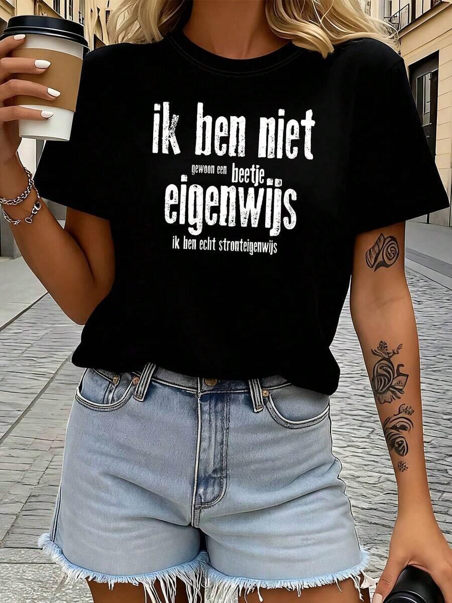 Women T-Shirts - Black - View 1