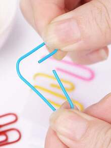1/30/50-Pack Of Colored Paper Clips. Includes Durable, Rust-Resistant, Coated Large Paper Clips-Perfect For Organizing Documents In The Office And At School, And Ideal For Books And Papers (Multi-Color). - Multicolor - View 6
