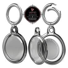 Vena For Apple AirTag Holder And Keyring, AirTag Keychain Holder Waterproof AirTag Case - Black - View 1