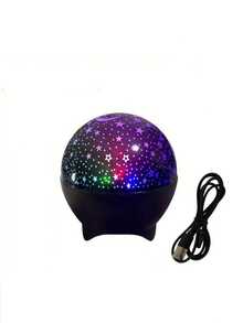 1 pieza Lámpara de proyección de estrellas y luna, luz de decoración de escritorio alimentada por USB, adecuada para dormitorio, sala de juegos, fiesta, escenas festivas - Multicolor - Ver 13