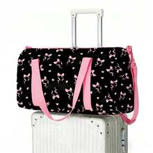 Pink Printed Large Luggage Bag Overnight Bag Travel Weekend Bag Outdoor Sports Bag Dance Bag Gift Bag - one-size - View 9
