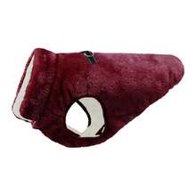 Metglad Dog Winter Jacket | Cold-Proof Jacket, Invisible Leash Hole And Metal D-Ring Dual Leash Design, Reflective Pet Vest, Warm Fleece Dog Snow Jacket, Suitable For Small, Medium And Large Dogs - Burgundy - View 17