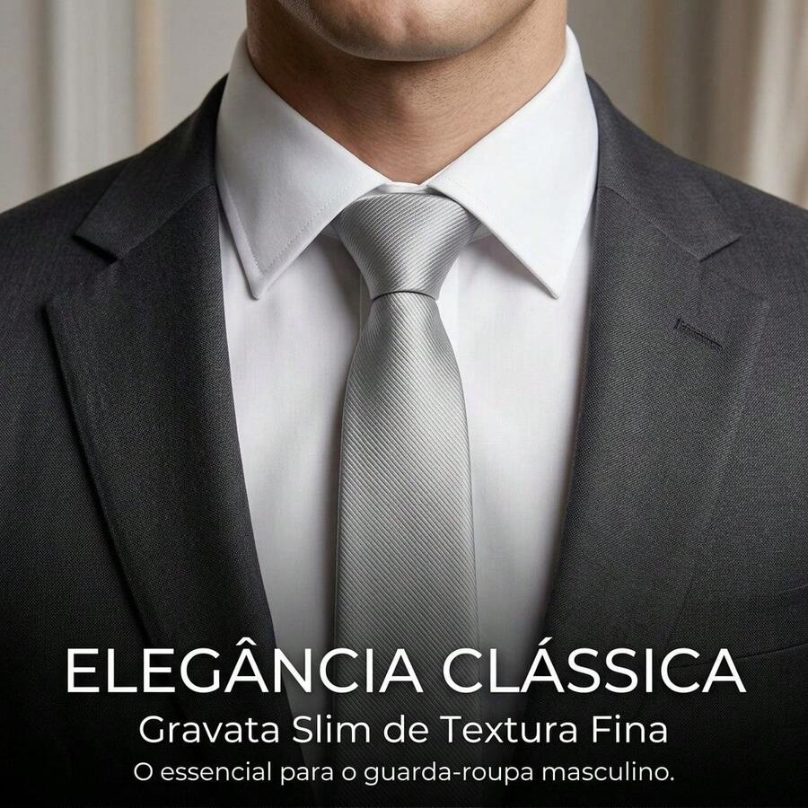 Men's Tie In A Solid Color, Matte Finish, Fine Texture, Ideal For Formal Suits, Weddings, Grooms, A Professional And Sophisticated Look. - Perak - View 1