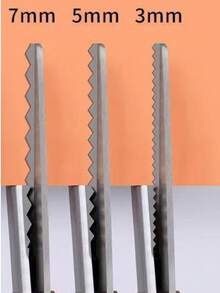 1pair Of Pinking Shears 3, 5, 7mm Fabric Cutting Wavy Edge Pinking Shears Scissors No Import Fees - Single Piece - View 9