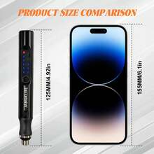 JANGKLIFE Multi-Functional Electric Grinding Tool Kit, Portable USB Rechargeable, Includes 54 Accessories And 16 Carving Templates, 3 Speed Levels 5000rpm-18000rpm, Lithium-Ion Battery, Suitable For Grinding, Cutting, Polishing, Carving, Drilling And DIY Creation. - Black - View 5
