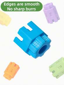 30pcs/88pcs/256pcs Bag Hexagon Building Blocks Toys, Educational STEM Puzzle Bricks For Kids 3-6 Years Old, Sensory Development, Imagination Stimulation, Engineering Construction Set, Colorful Shapes, Birthday & Party Gift - Hexagonal Blocks - View 7