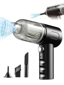 Mini Wireless Car Vacuum Cleaner, 2-In-1 Vacuum & Blower, Portable Cleaning Machine, Cordless Handheld Vacuum Cleaner, 1800mAh Long-Lasting Battery, Suitable For Home Cleaning, Pet Hair, Carpet, Car Accessories - Wireless - View 14