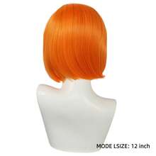 12 Inch Short Bob Wig, Straight Bangs, Heat-Resistant Synthetic Fiber Hair, Suitable For Women's Daily Natural Styling Parties, Summer Music Festivals, Y2K Style Role-Playing Costumes And Accessories, Halloween Gifts - Multicolor - View 8