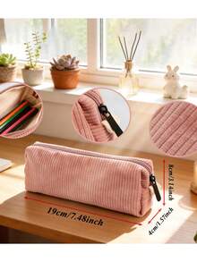 Custom Zipper Pencil Case, Personalized Name & Letter, Double Layer Storage Bag, Student & Teacher Birthday Gift, Large Capacity Stationery Bag, Back To School Gift - Multicolor - View 8