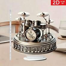 Decoración de batería acrílica 2D, adorno de escritorio con tema musical, recuerdo coleccionable para bateristas - A - Ver 4