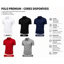 Men's Polo Shirt For The 2026 Brazil World Cup, Premium Piqué Knit - Navy Blue - View 6