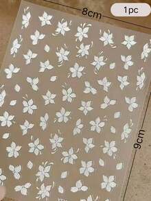 1pc Sheer Ethereal Multi-Pattern Face Rhinestone Stickers, White Flower & Transparent Polka Dot Combo, Suitable For Music Festivals, Concerts, Photoshoots, Spring Party Makeup, Self-Adhesive Waterproof Long-Lasting Face Decor - Multicolor - View 7