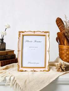 Vintage European Style Gold Curved Picture Frame, Decorative Photo Frame, Suitable For Home Decor And Photo Display, Ideal Gift For Birthday, Party, Anniversary, Graduation And Other Occasions - Gold-rimmed Photo Frame - View 9