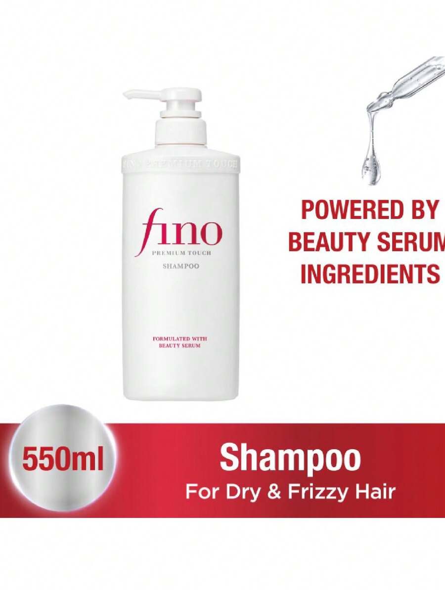 Fino 1/2瓶 Premium Touch 洗髮精 550ml,含蜂王乳萃取,溫和清潔並滋養乾燥、毛躁、受損髮質,幫助減少斷裂與分叉,讓秀髮柔軟、順滑且亮澤 - 洗髮水 - 查看 1