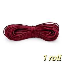 1/2/3 rollos 20 metros/Rollo 1.5mm No.7 Cordón de poliéster para joyería Hilo de nylon Cuerda de nudo chino para DIY Pulsera Collar Línea Hilo Shamballa - Cable - Ver 17