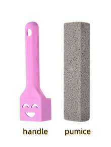 1 pièce/2 pièces Bâton de pierre ponce pour le nettoyage des toilettes, puissant pour l'élimination des taches, outil de détartrage et de nettoyage des salles de bain - Rose bonbon - Voir 5