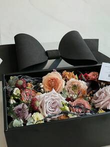 1/2/3 piezas Caja de regalo grande con lazo 3D y ventana transparente, caja de embalaje de regalo portátil y transparente con asa para el Día de San Valentín, cumpleaños & entrega de regalos - Multicolor - Ver 6