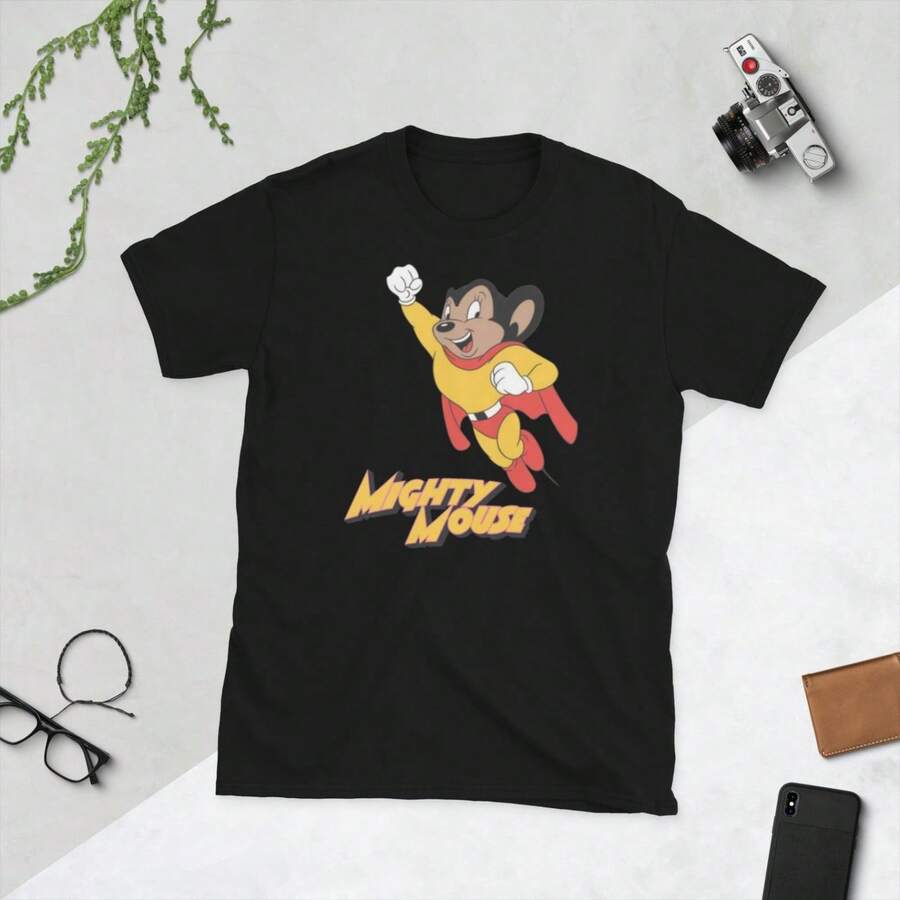 Camiseta de Mighty Mouse.JPG - Negro - Ver 1