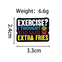 Funny Quote Enamel Pins Set - Motivational & Humor Mixed Style Brooch Collection For Bags - Multicolor - View 8