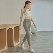 Ivory White and Khaki Trousers