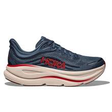 Men's HOKA Bondi 9 Thunder Cloud/Vermillion (1162011-TDRC) - 藍色 - 查看 2