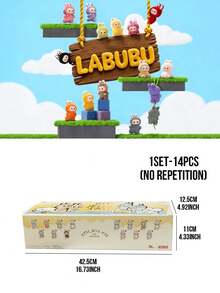 THE MONSTERS Labubu Pin For Love Series Vinyl Plush Pendant Blind Box (A-M),14 Regular Designs + 1 Hidden Design,Unique Letter Theme For Spelling Words And Messages,Cute Bag Charm, Adorable Plush Blind Box, Back-To-School Gift, Christmas And Birthday - Multicolor - View 13