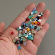 Fashion 6mm Glass Rondelle Beads Cute Mint White UFO Shape Abacus Spacer Beads Jade Like Frosted Discs For DIY Bracelet Necklace Jewelry Making Summer Boho Handcraft Accessories - Abacus Beads - View 5