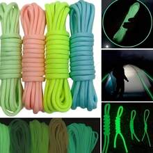 4Pcs Of 10-Foot Glow-In-The-Dark Line, 4mm Diameter 7-Strand Luminous Nylon Rope For Camping, Suitable For Making Woven Bracelets, Keychains, And Dog Collars(Not Used For Skydiving And Other Extreme Sports) - Multicolor - View 3