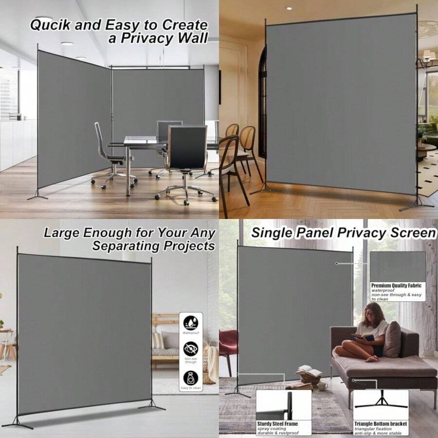 Screen Partition - 1panelgris Color - View 1