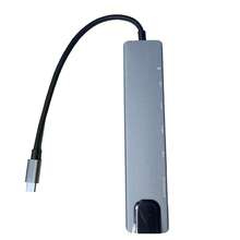 8合1 USB Hub 多功能 Type-C 轉接器 4K HDTV 100Mbps RJ45 乙太網路 USB3.0 87W PD 充電孔 TF SD 讀卡機 相容於 Macbook、Matebook、S10 及其他裝置 - 查看 13
