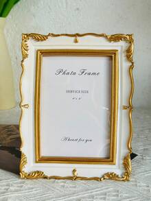 1pc Vintage European Style Golden Floral Oval Photo Frame, European Palace Decor Frame, Suitable For Family Photo Display, Fit For K-Pop Star Card Album - 1PC - View 14