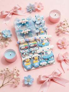 Miniso 18件套蝴蝶结发圈套装，方便实用，易于使用，是女性和成人日常必备的发饰，适合工作、旅行、聚会等场合，也是馈赠佳品。套装包含马尾辫发圈和发带。 - style2 - 查看 4