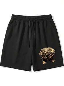 Money Hands Print Men Summer Short Sleeve Shorts Casual Set Shorts Set Two Piece Mens Graphic T-Shirts For Outdoor, For Teenager Men 1Piece Set Mens Clothes - 短褲 - 查看 10