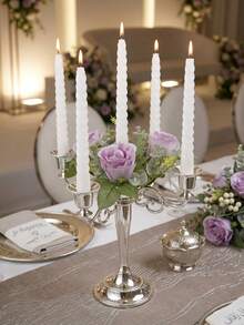 Luxury Metal Candelabra, Gold Elegant Multi-Arm Candle Holder, Vintage European Club Home Decor, Wedding Decoration Candelabra, Table Centerpiece Decoration, Holiday Event Decor, Cafe Photography Accessory - Modern and Stylish - View 9