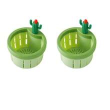 2PCS Universal Kitchen Sink Strainer, Cactus Design Drain Filter Basket With Fine Mesh, Prevents Clogging, Quick Drainage & Easy Clean, Durable ABS Kitchen Accessory - One Size Fits All - View 13